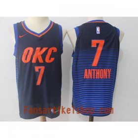 NBA Oklahoma City Thunder Trikot Carmelo Anthony 7 Nike 2017-18 Dunkelblau Swingman - Herren